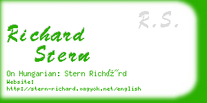 richard stern business card